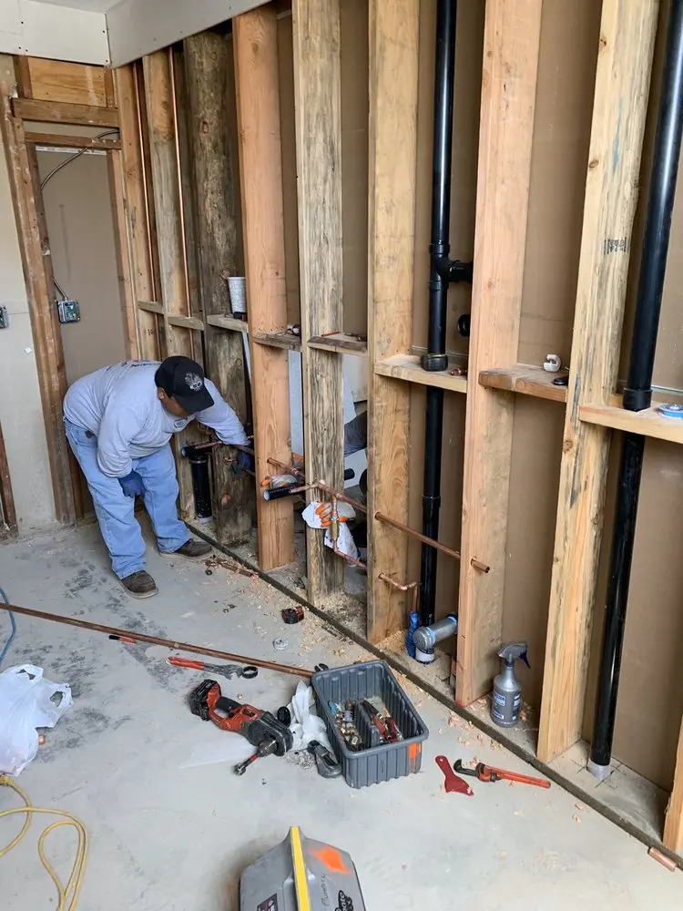 Commercial rough-in plumbing for Water Heater Replacement in Cherry Hill